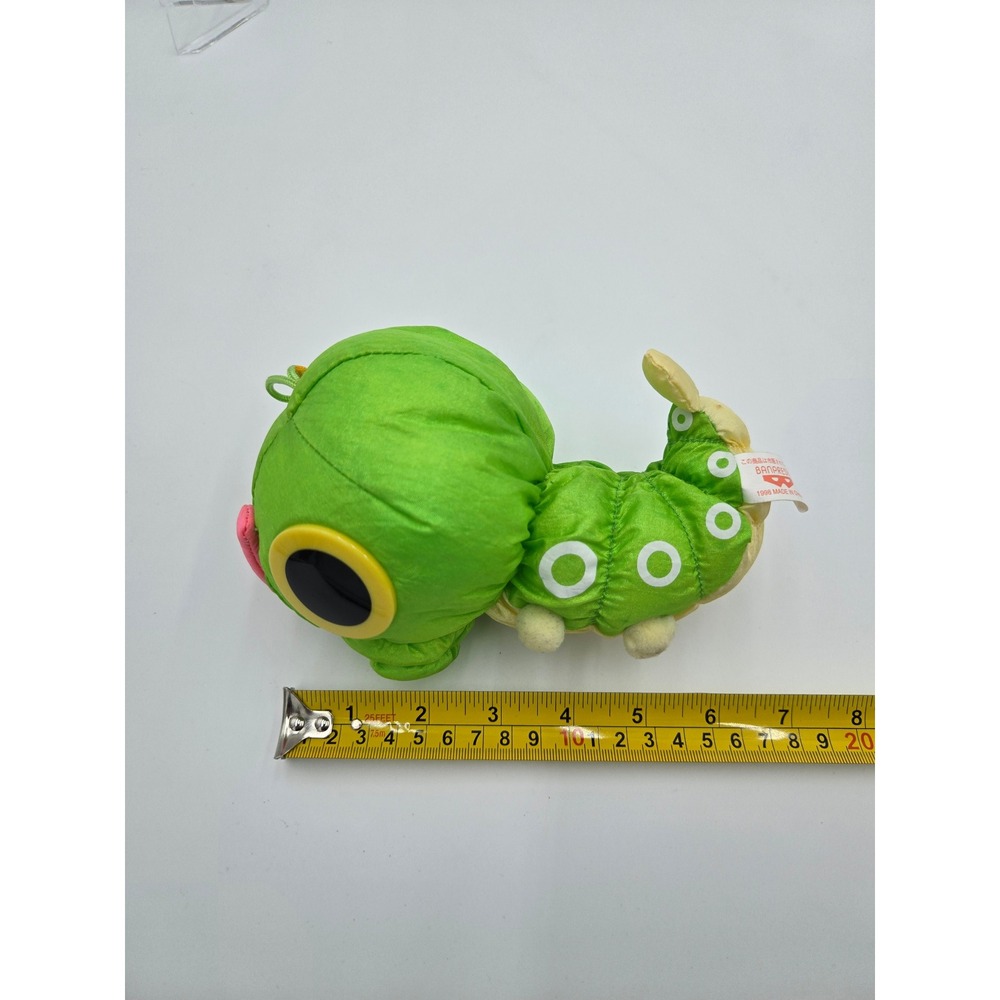 Vintage 1998 Pokemon Caterpie Plush Banpresto Japan Pocket Monsters Nylon Toy - Picture 5 of 5